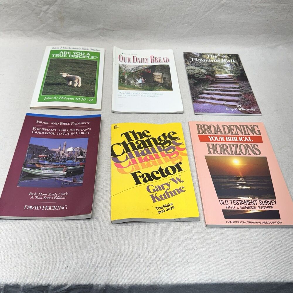 Christian Bible Study Books Lot of 6 MacArthur Hocking Kuhne Devotional